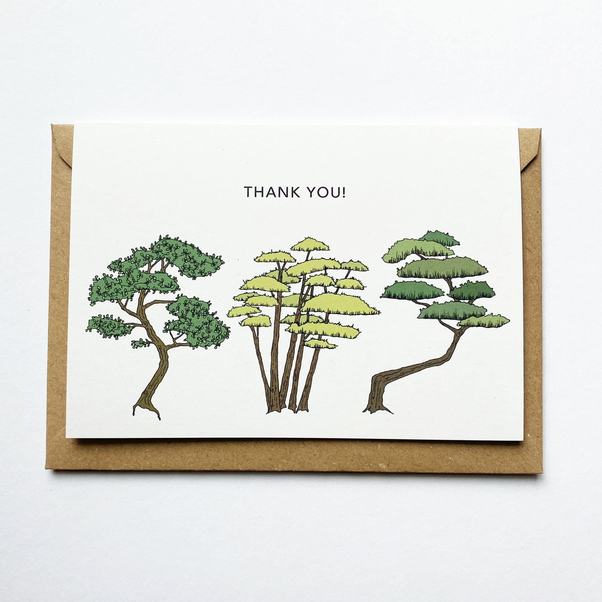 Bonsai Thank You Card - katebroughton