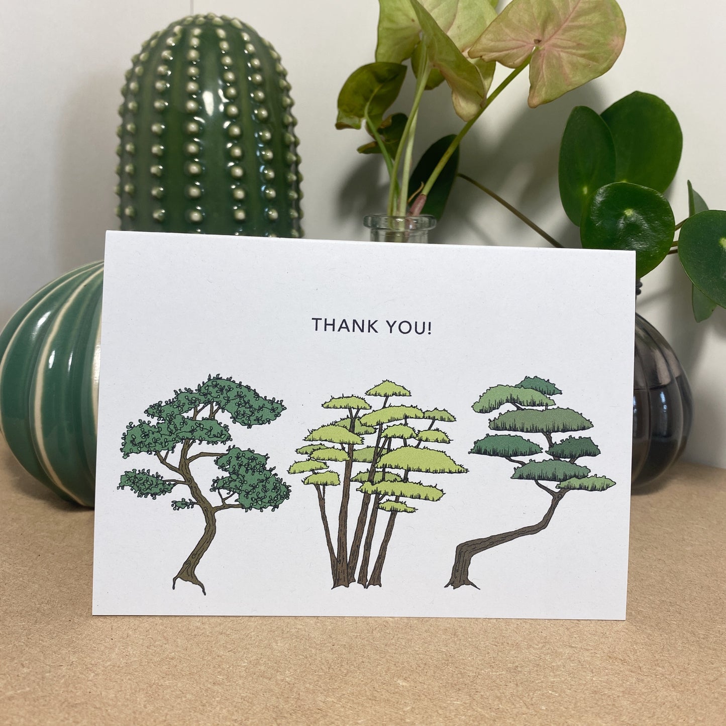 Bonsai Thank You Card - katebroughton