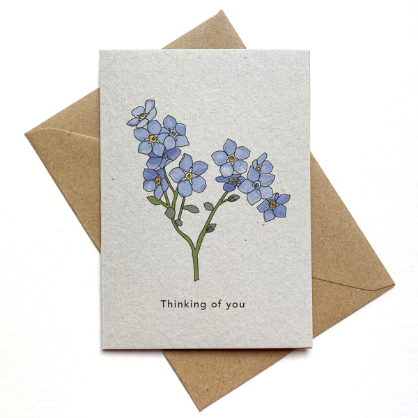 Thinking of you Card - forget-me-not
