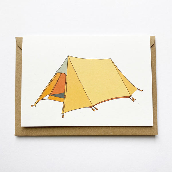 Triangle tent card