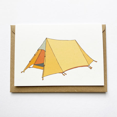 Triangle tent card