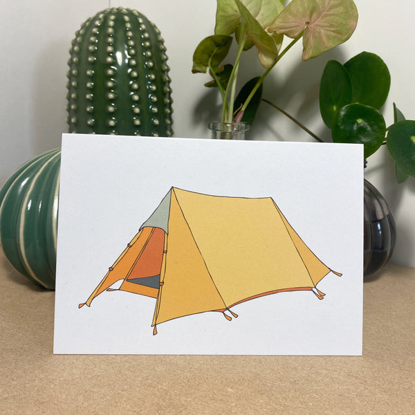 Triangle tent card