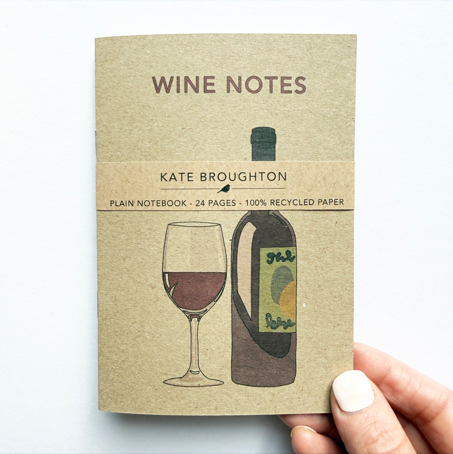 Wine notes, pocket notebook