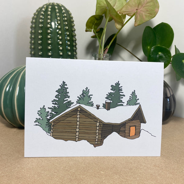 Winter Lodge Cards