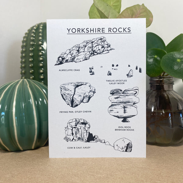 Yorkshire Rocks Illustrated Card