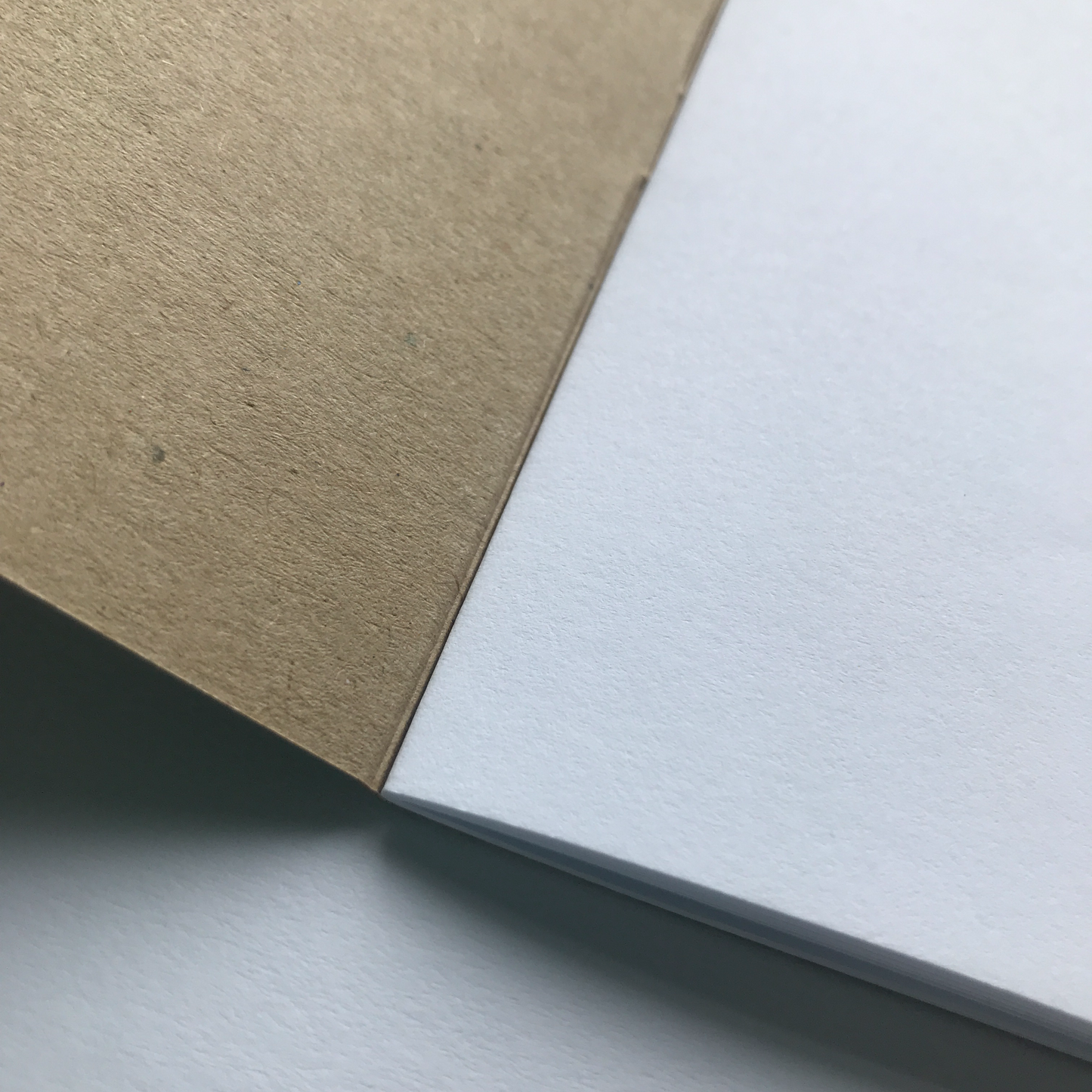 Inside of the notebook, quality plain white paper