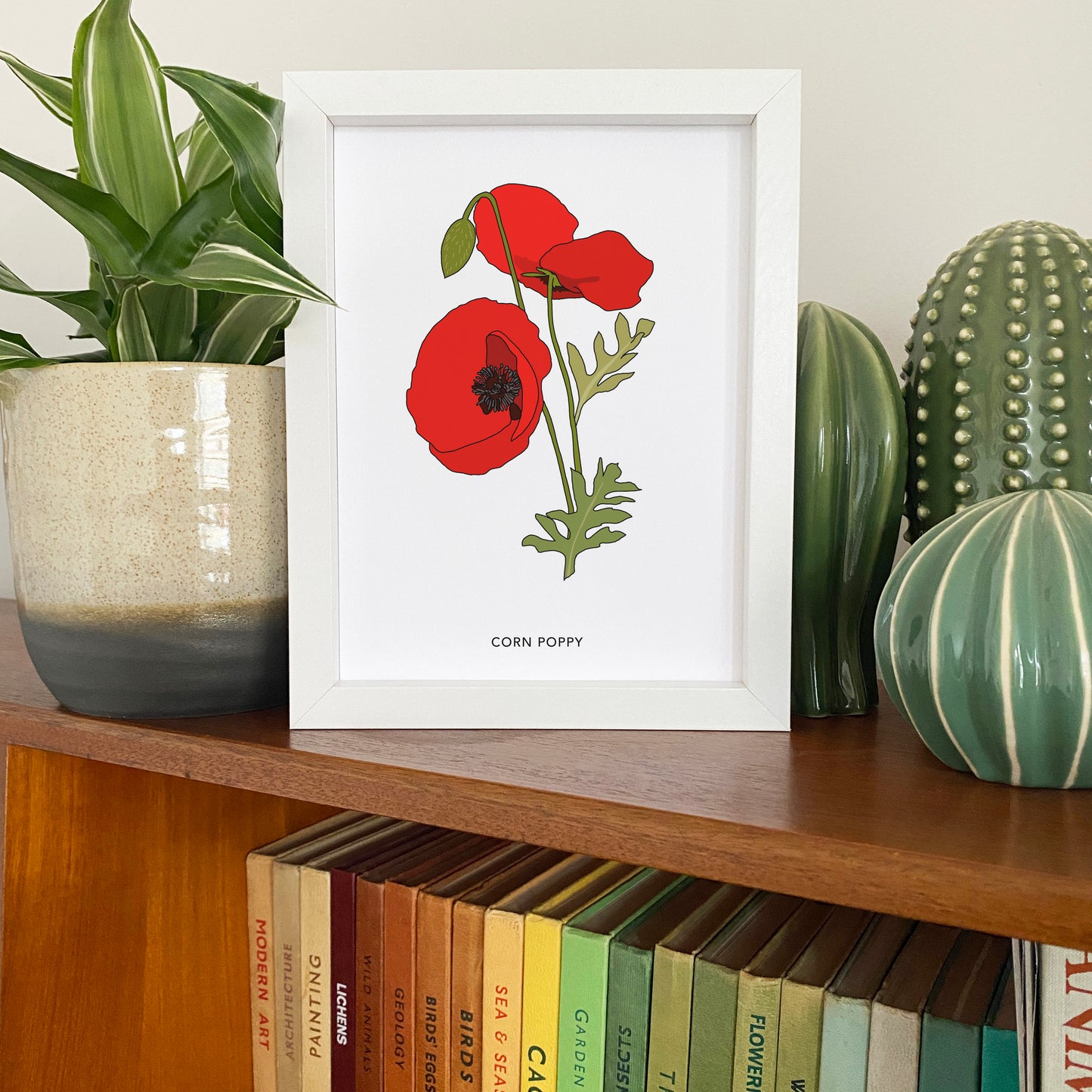 Corn Poppy wildflower print