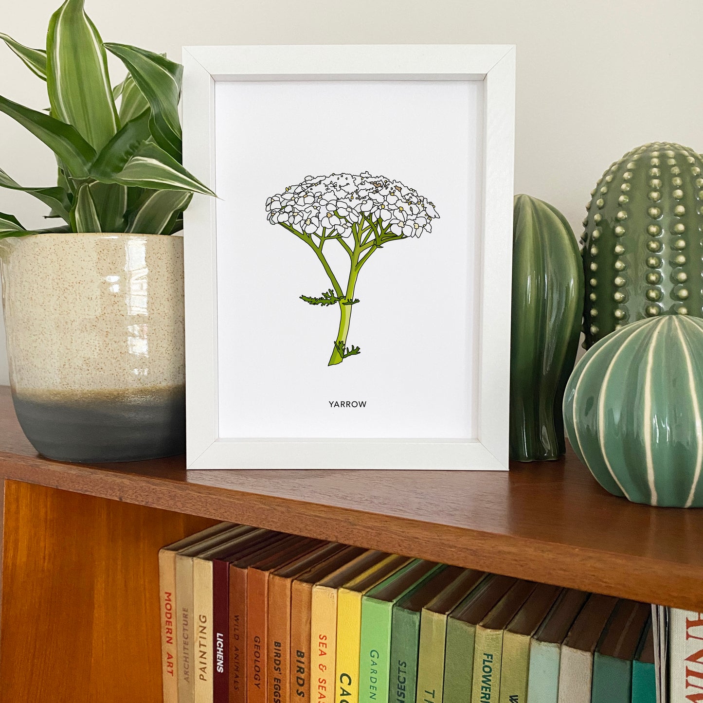 Yarrow wildflower print