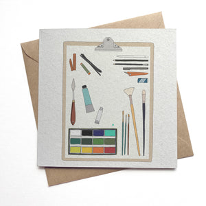 Art Materials illustrated card