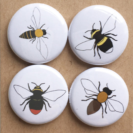 Bee badge set