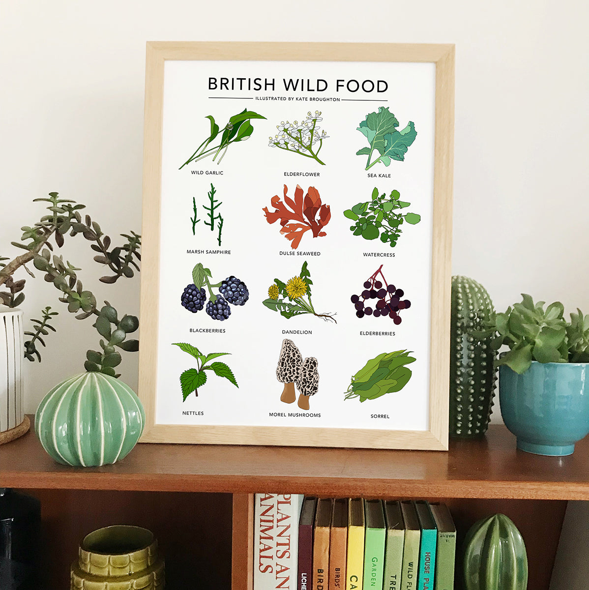 British Wild Food Print - katebroughton