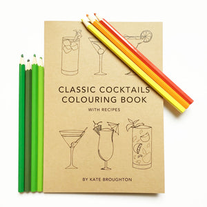 Classic Cocktails Colouring Book