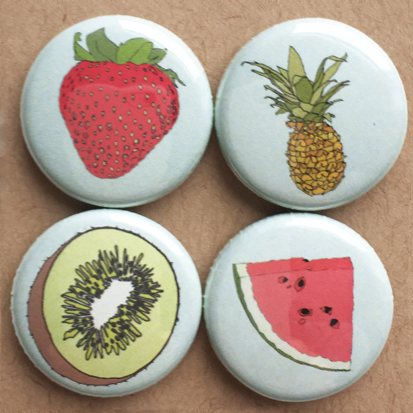 Fruit Fridge Magnets - katebroughton