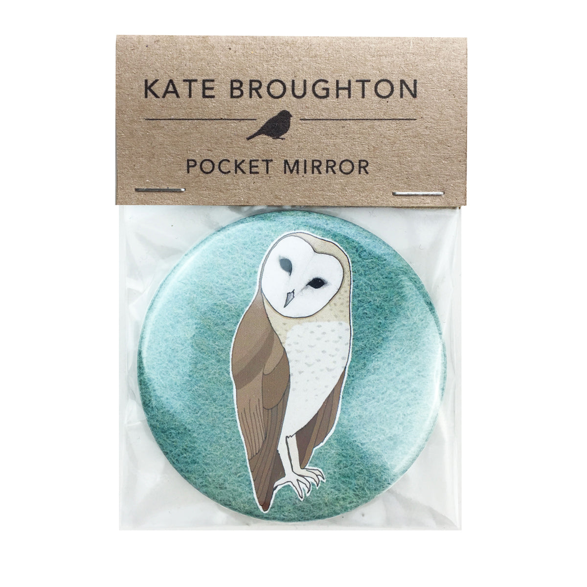 barn owl pocket mirror