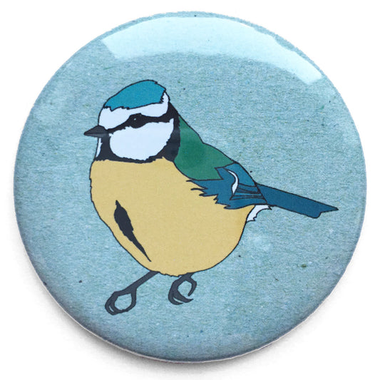 Blue tit pocket mirror