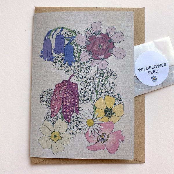 Wildflowers seed card