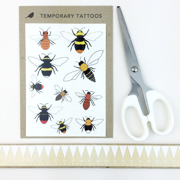 Bee Temporary Tattoos