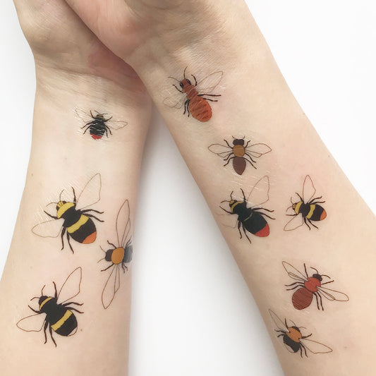 Bee Temporary Tattoos