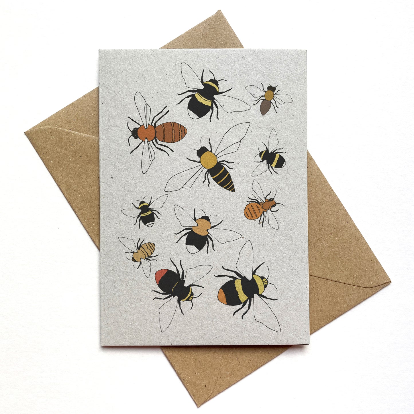 Bee card (with wildflower seed)