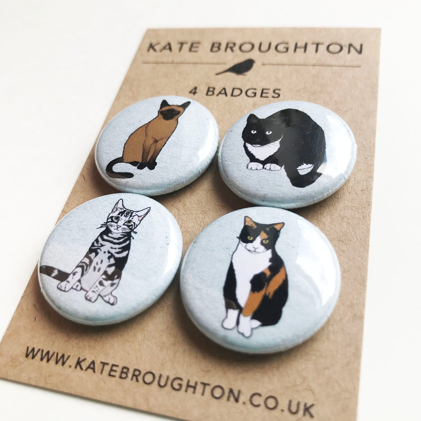 Cat badge set