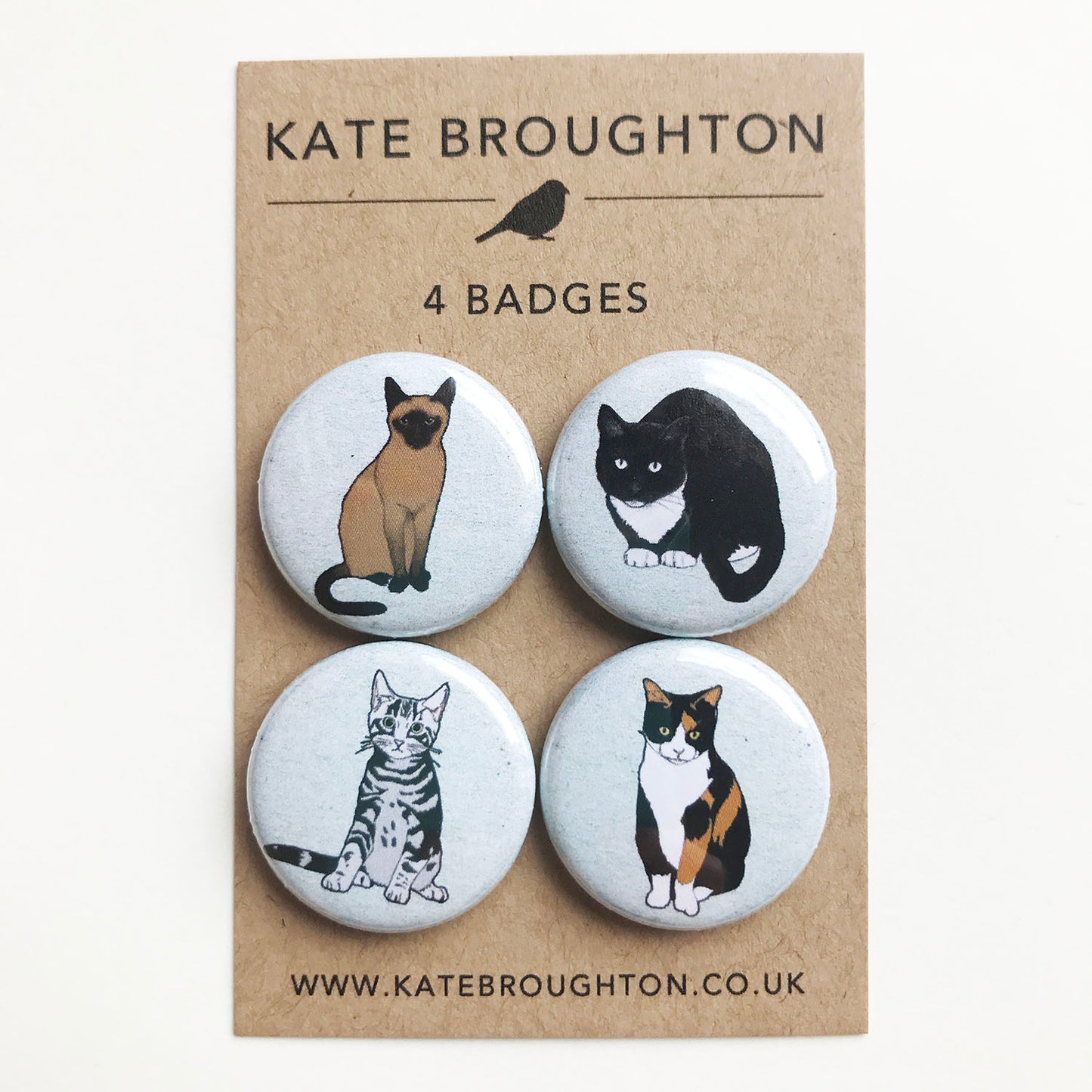 Cat badge set