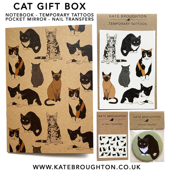 Cat themed letterbox gift box