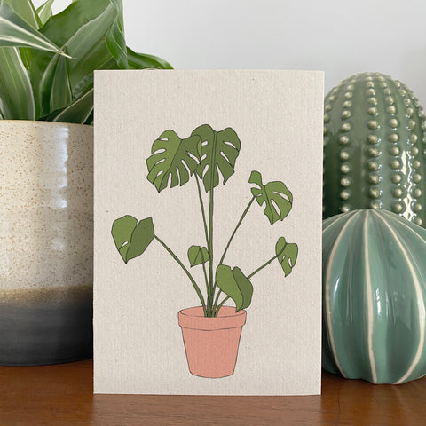 Monstera Cheese Plant Houseplant Card