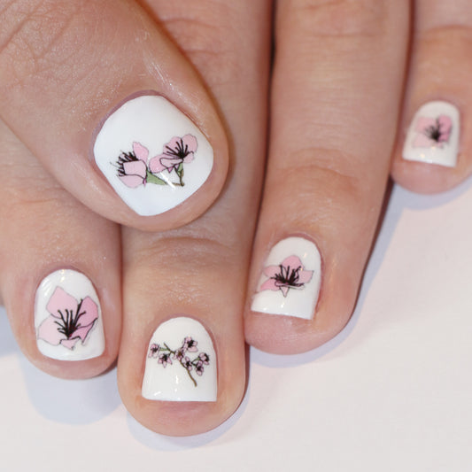 Cherry Blossom Nail Art Transfers