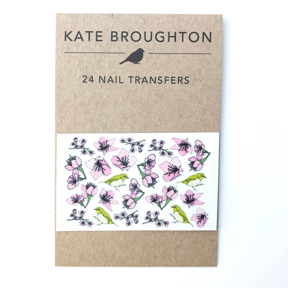 Cherry Blossom Nail Art Transfers - katebroughton