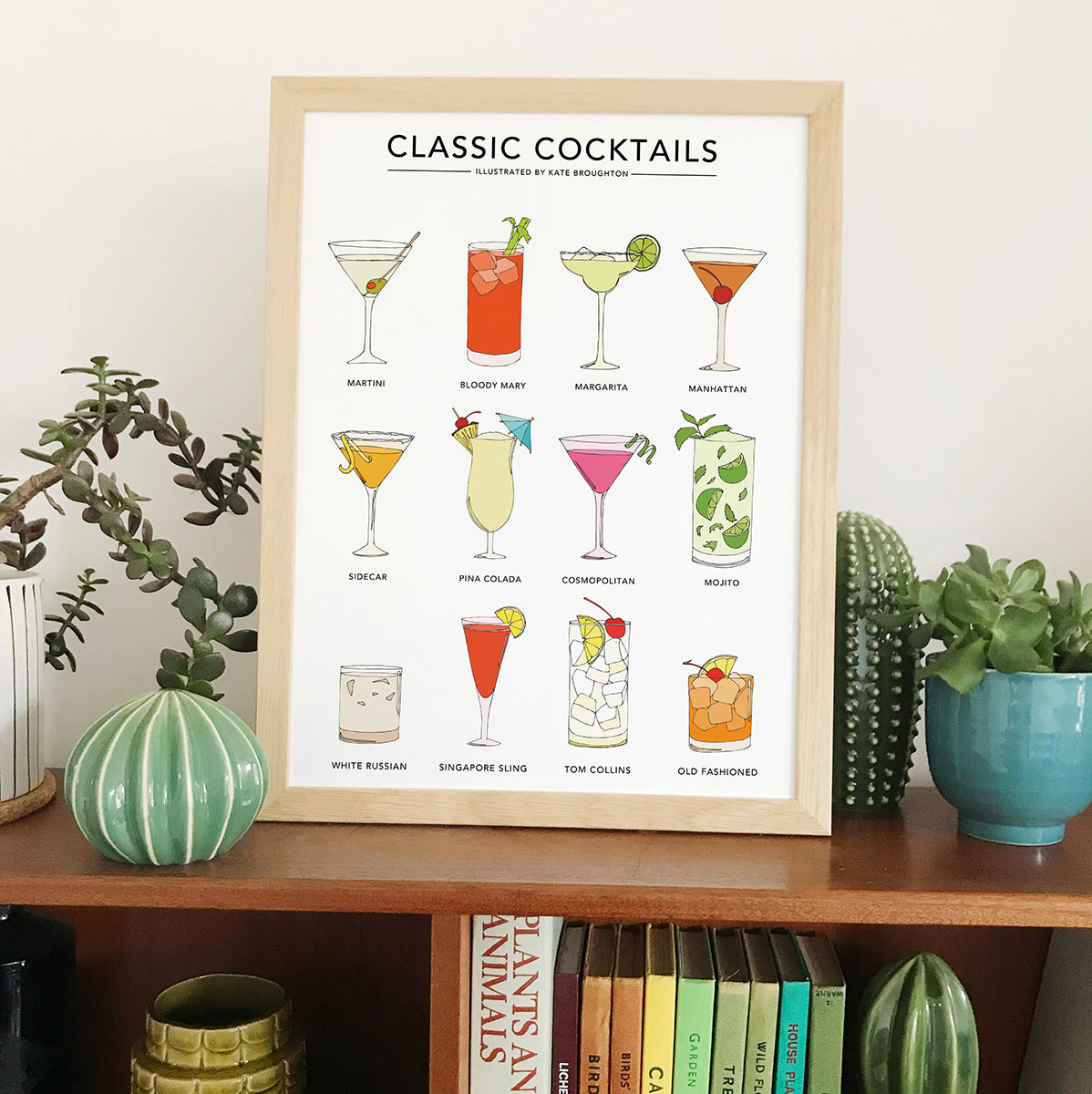 Classic Cocktails Print - katebroughton