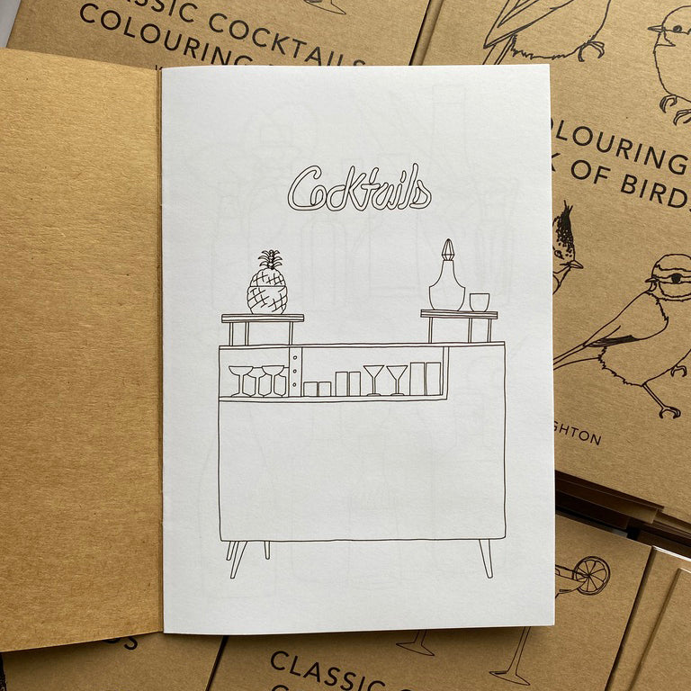 Classic Cocktails Colouring Book
