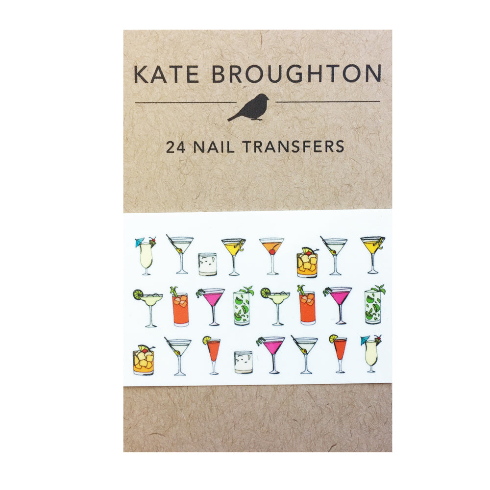 Cocktail Nail Art Transfers - katebroughton