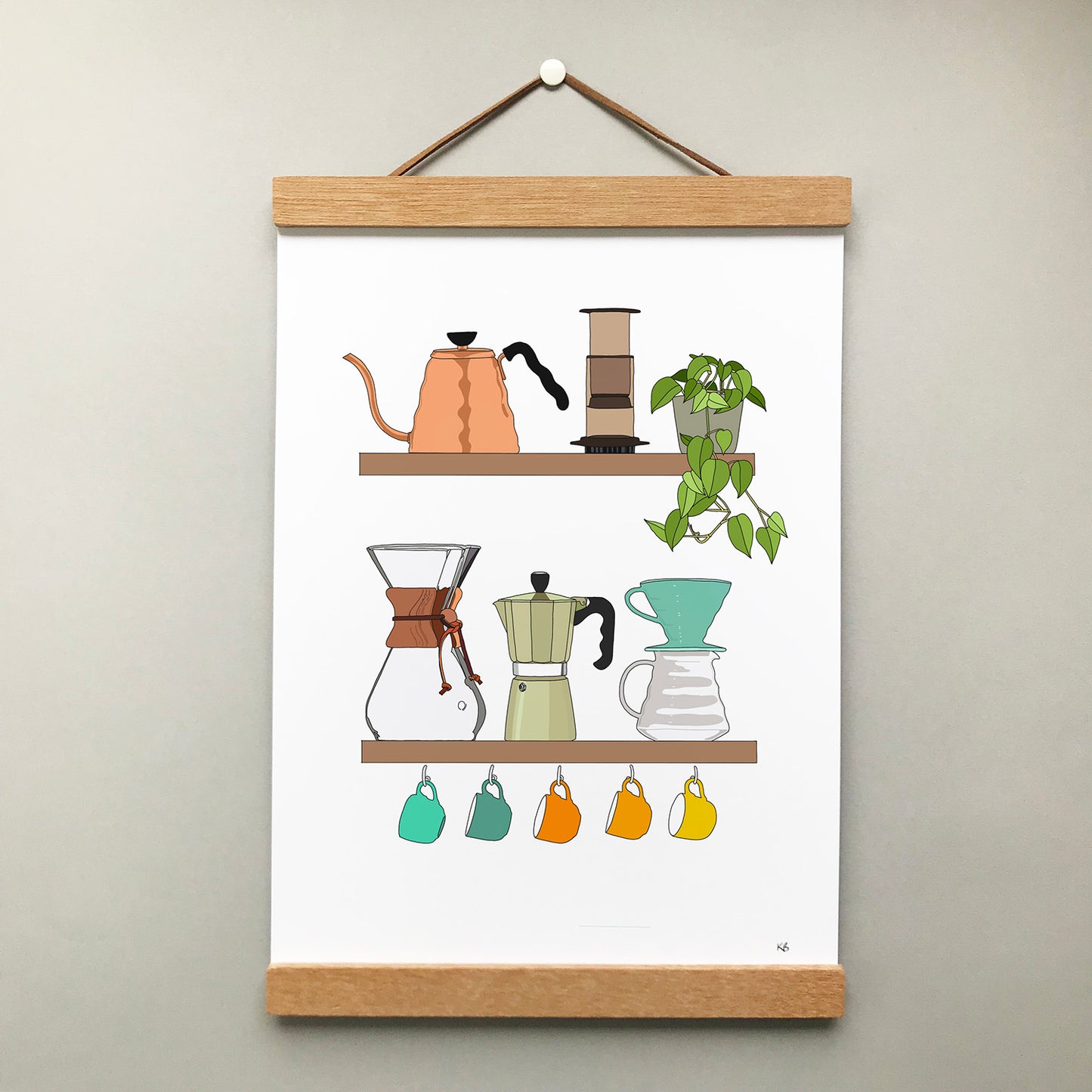 Coffee Print - katebroughton