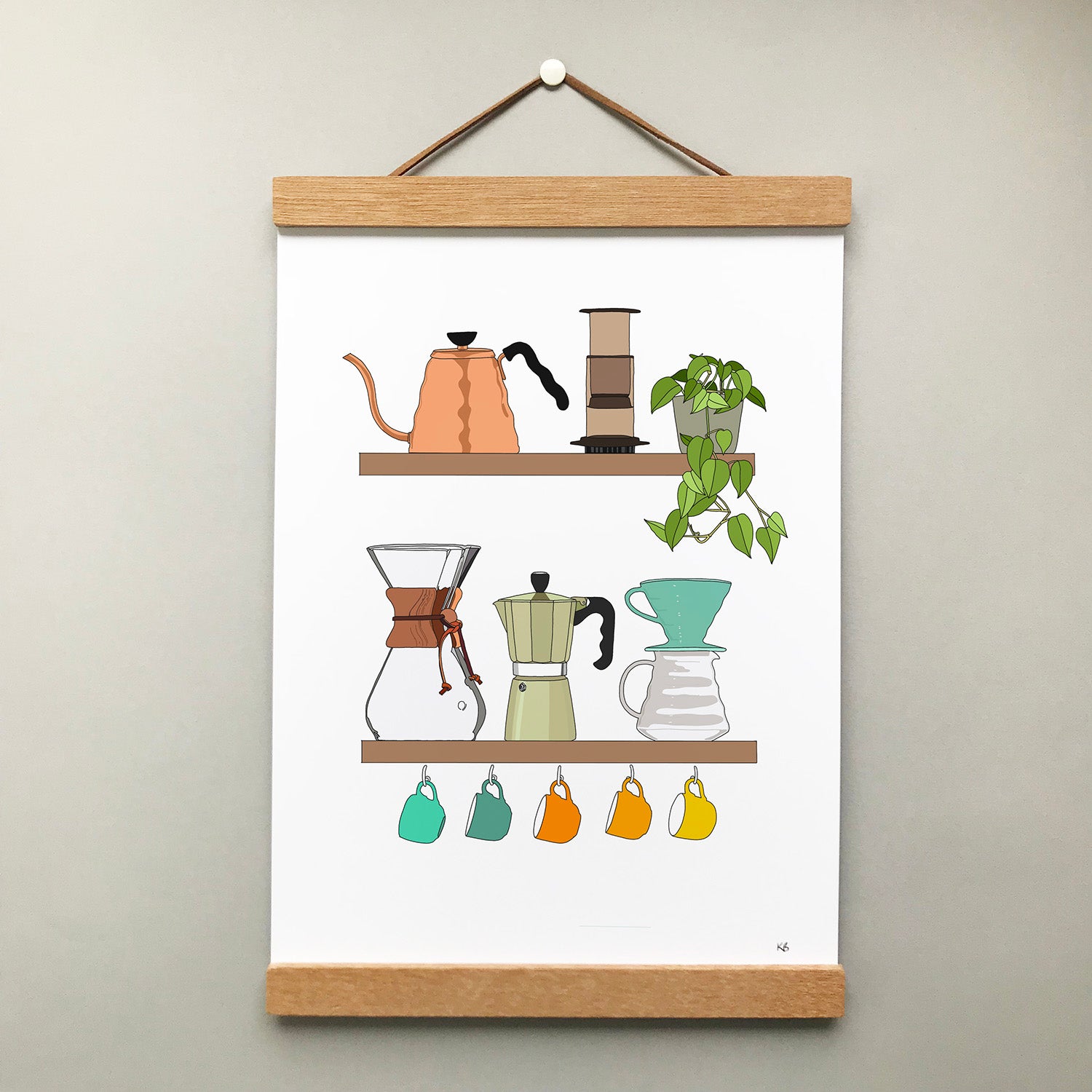 Coffee Print - katebroughton