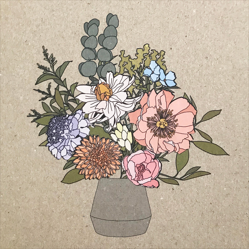 DIY Flower Sticker Card - katebroughton