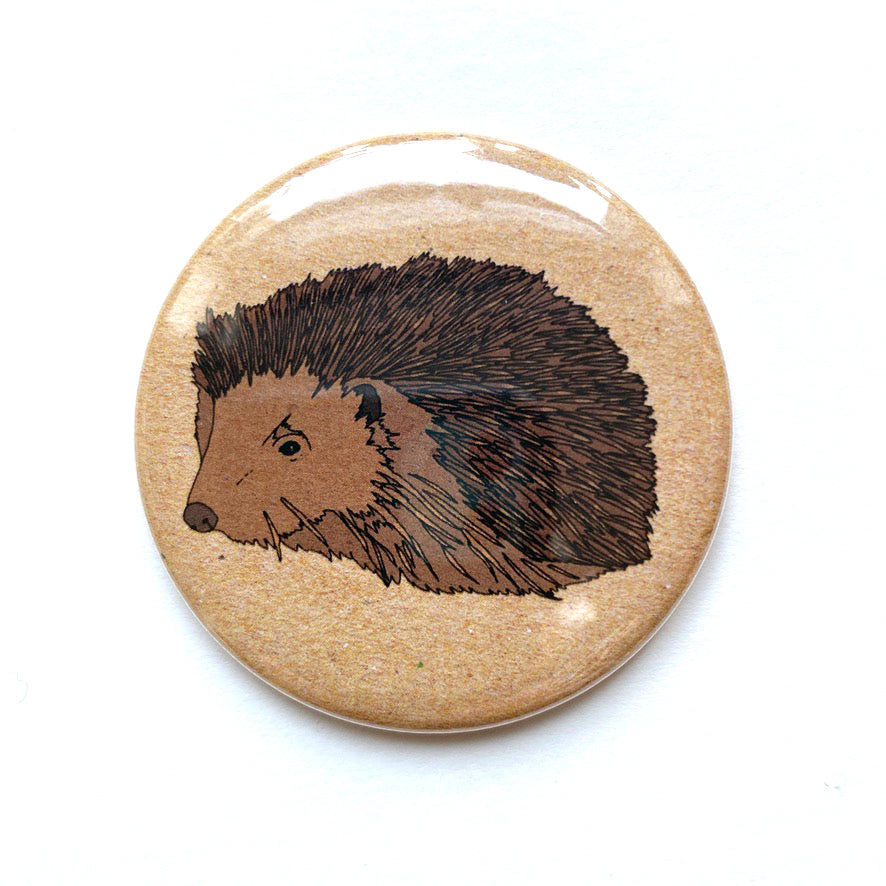 Hedgehog pocket mirror