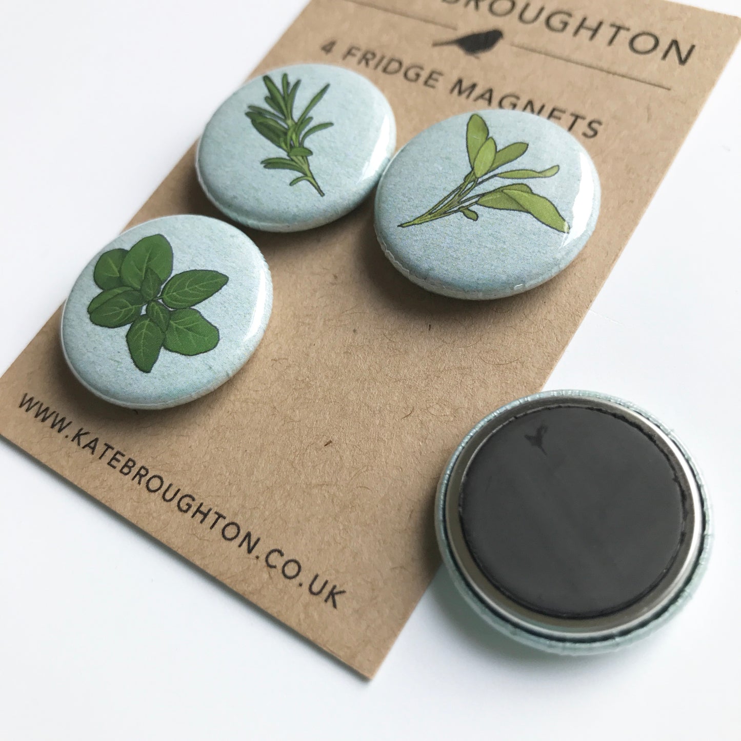 Kitchen Herb Fridge Magnets - katebroughton