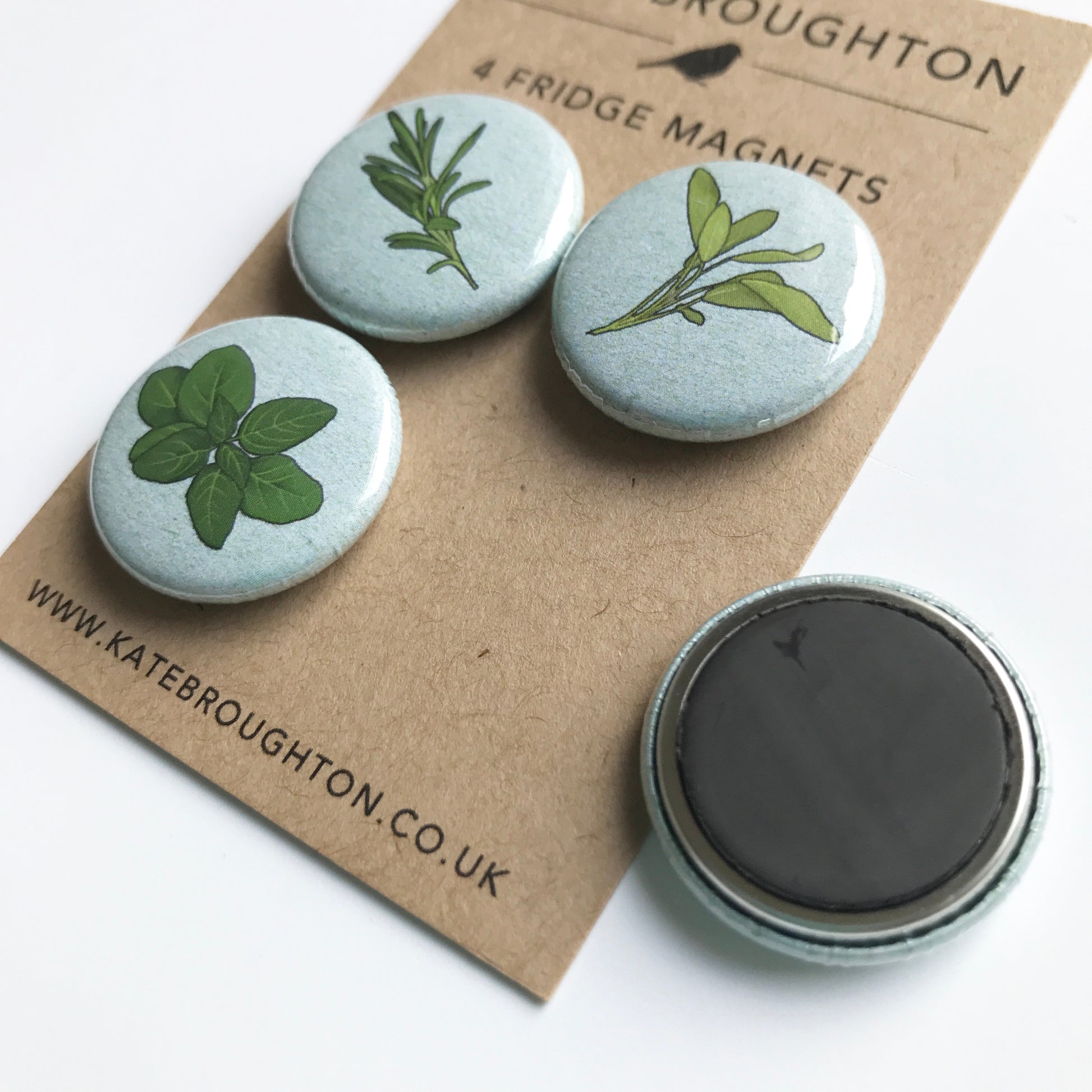 Kitchen Herb Fridge Magnets - katebroughton