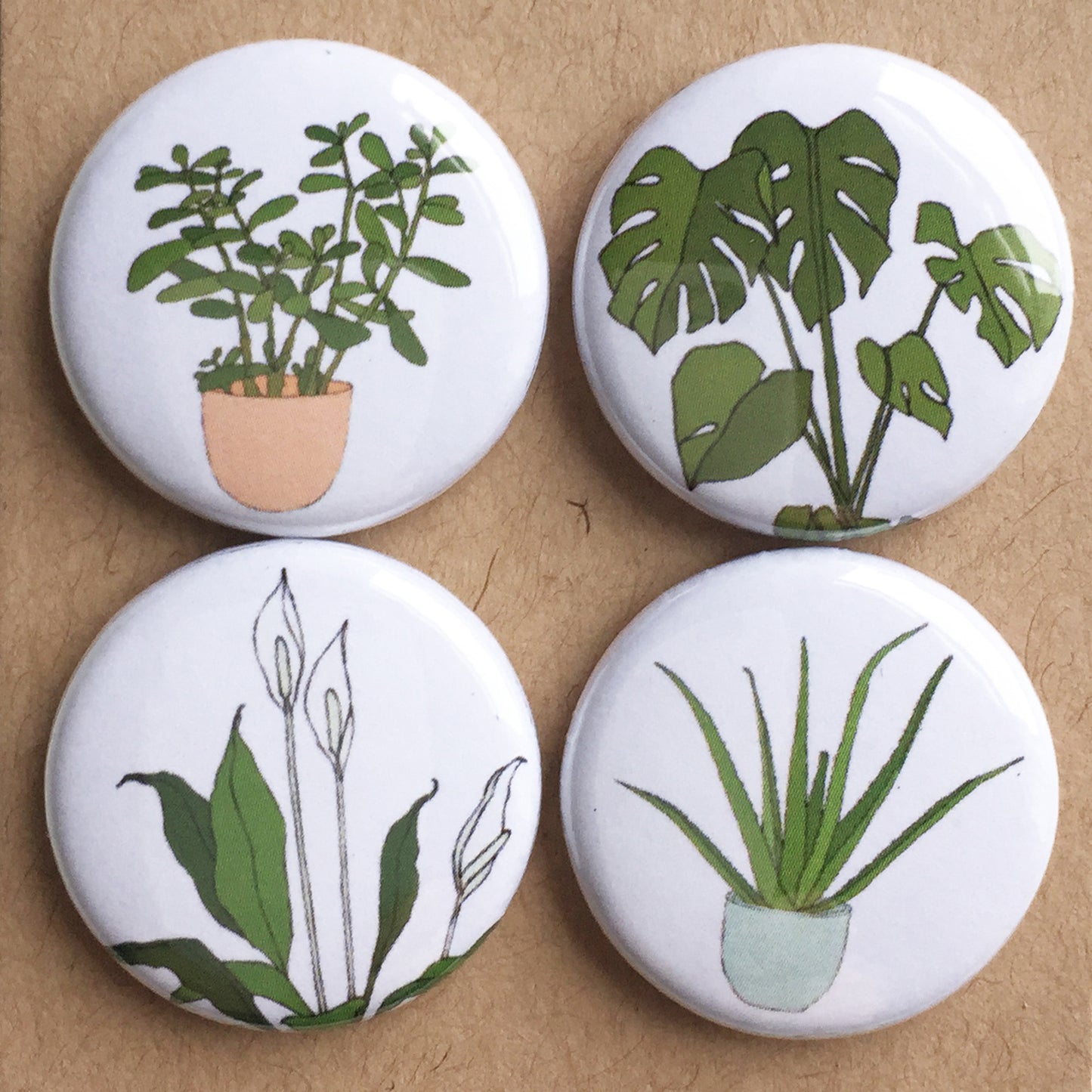 Houseplant badge set - katebroughton