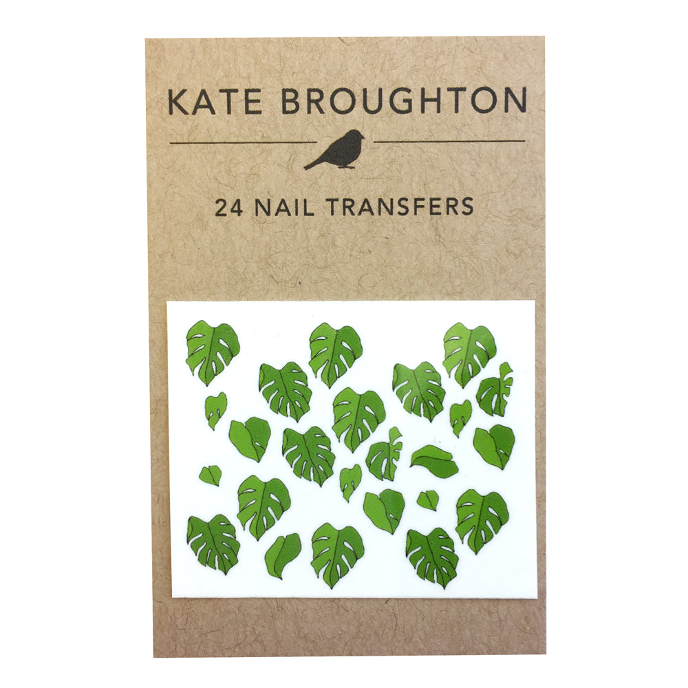 Monstera Nail Art Transfers - katebroughton