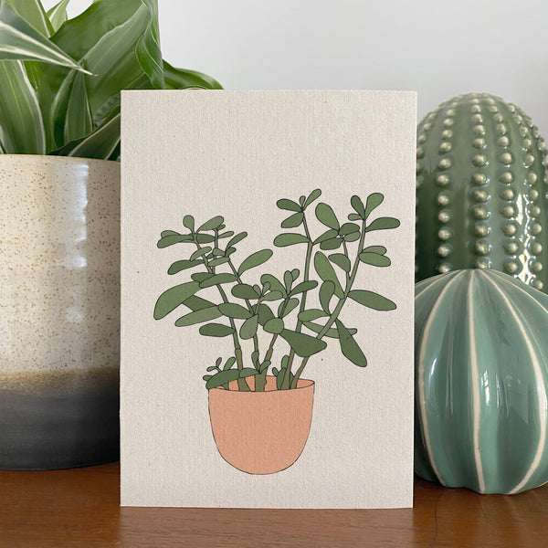 Jade Houseplant Card