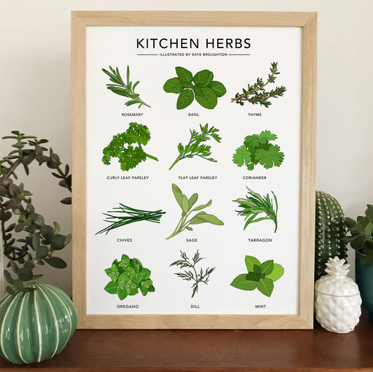 Kitchen Herbs Print
