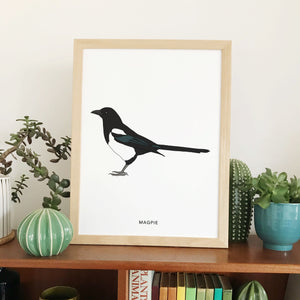 Magpie bird print