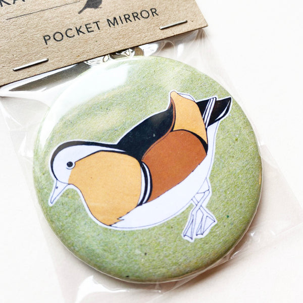 Mandarin Duck pocket mirror