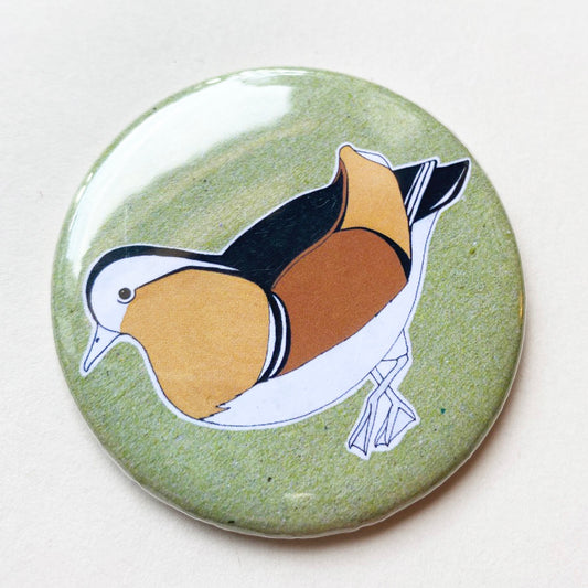 Mandarin Duck pocket mirror