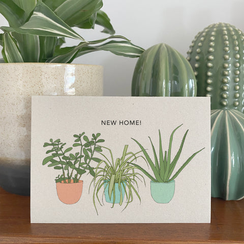 New Home Houseplants Card