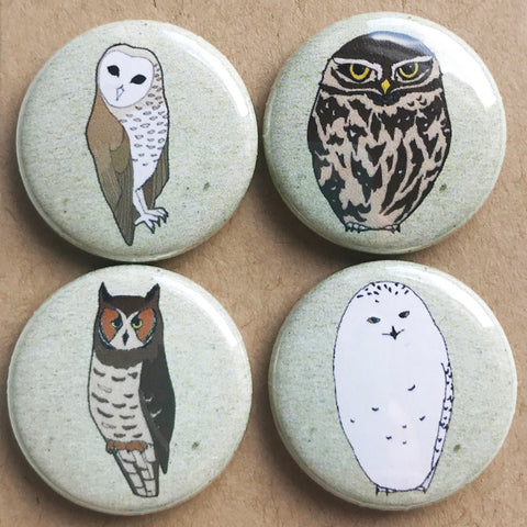 Owl badge set