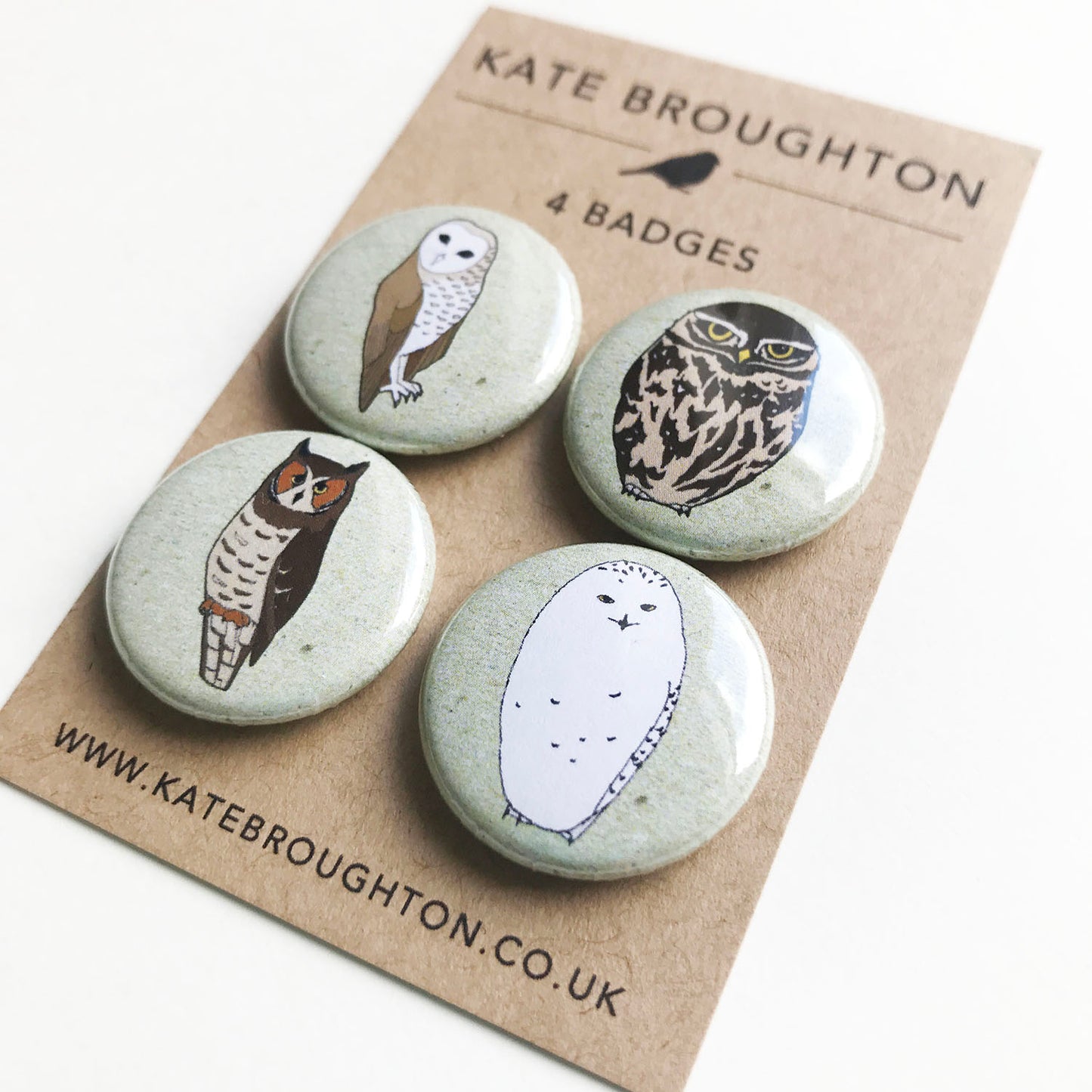 Owl badge set
