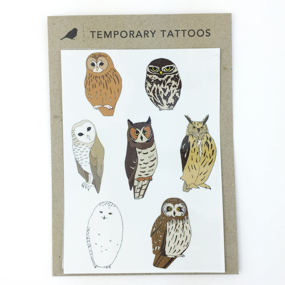 Owl Temporary Tattoos - katebroughton