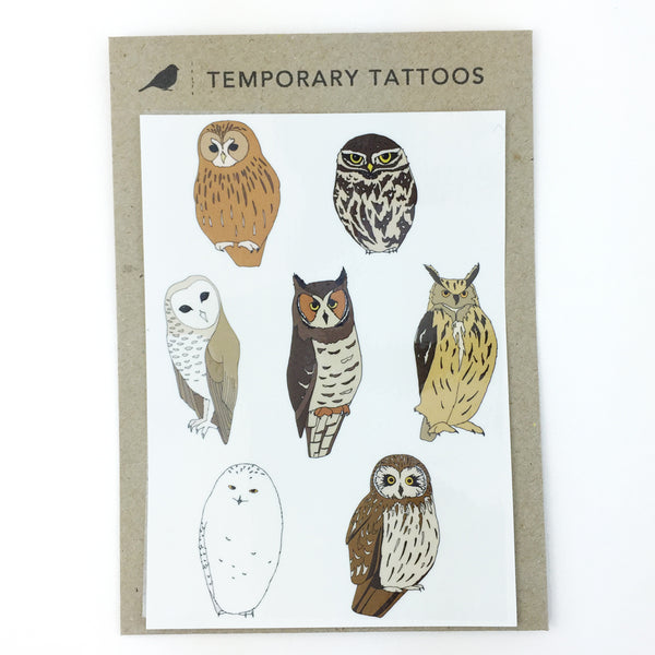 Owl Temporary Tattoos